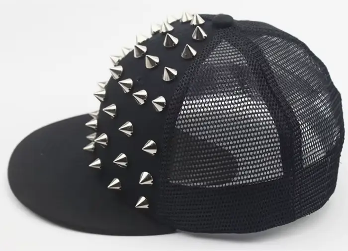Chapeau plat à rivets pour hommes et femmes, Punk Rock, casquettes de Baseball à clous Hip Hop, homm