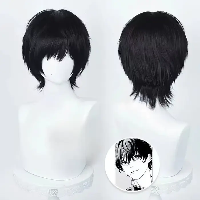 Perruque anime Parochňa Yoshida Hirofumi perruque standard homme cheveux synthétiques résistants occasions spéciales