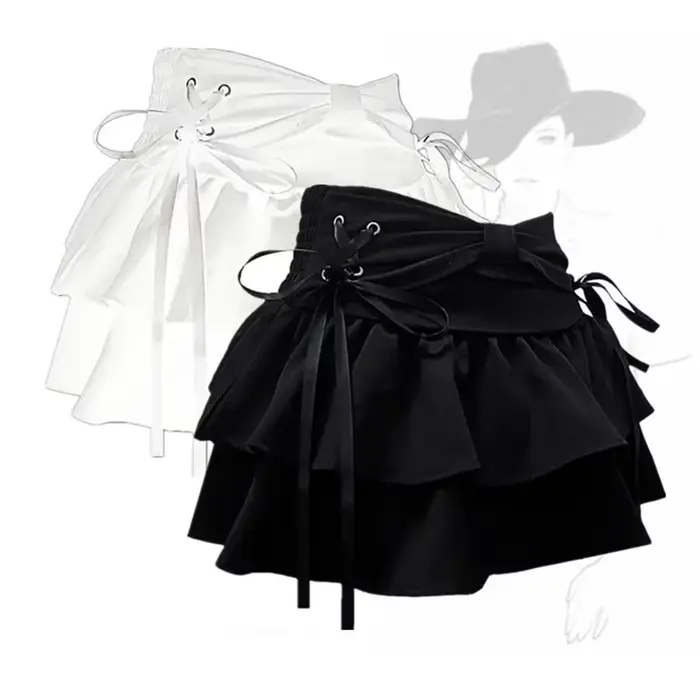 Jupe gotick mini décontractée style vintage polyester pour femmes occasions spéciales années dorées rock