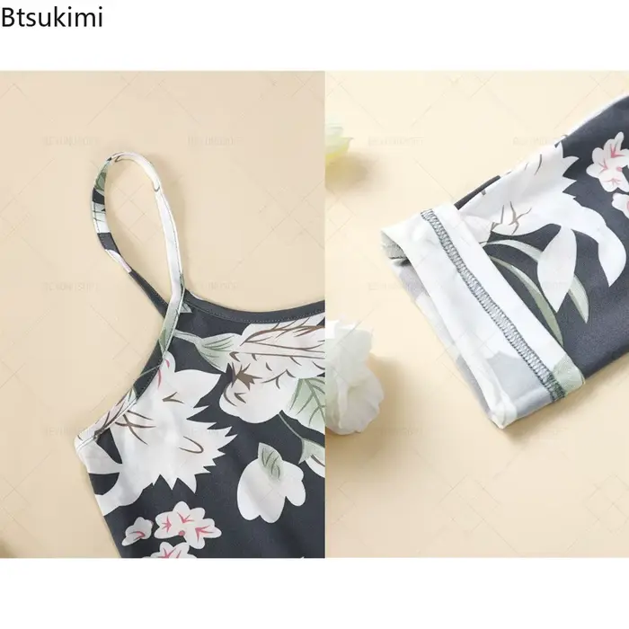 3 kusy pyžamový set pre ženy, vnútorné oblečenie, letný štýl ľahký, pohodlný, ležérny, jednoduchý, všestranný, elegantný, voľný strih