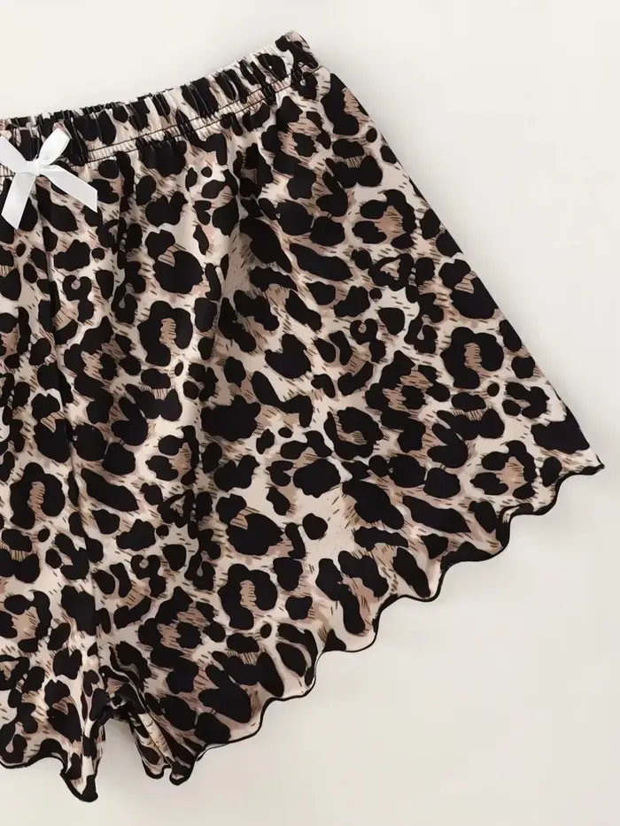 Štýlové Leopard Dámske pyžamo pre ženy Letné noci Pohodlné a štýlové špeciálne príležitosti