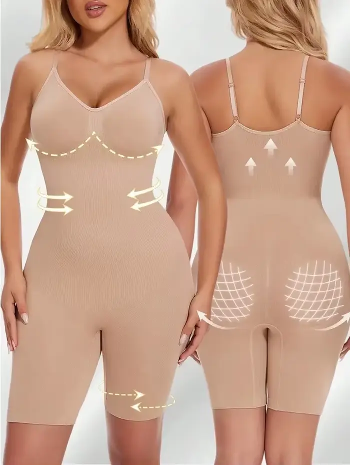 Body sans couture pour femmes dos nu modelant silhouette élégant levier des hanches contrôle du ventre tricoté elastane polyamide occassions spéciales soirée chic