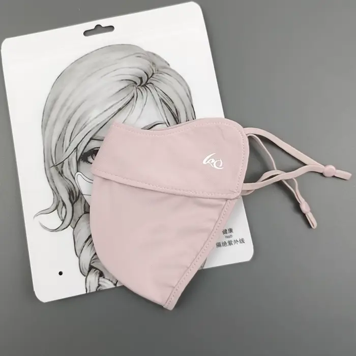 Nouveau Voile de Protection Solaire Fin 2025 en Soie Glacée pour le Visage, Masque d'Été, Protection
