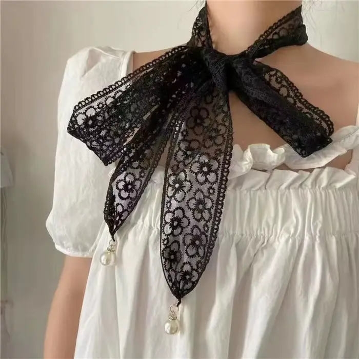Ceintures de taille en dentelle décoratives pour femmes, élégantes, avec pendentif en perles, access