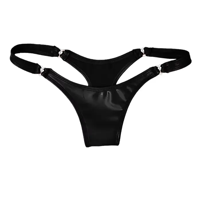 Dámske sexuálne žabky String teplé PVC kožené nohavičky nohavičky nohavičky spodná bielizeň spodná bielizeň spodná bielizeň Tanga String