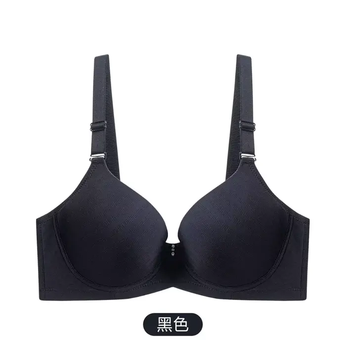 Soutien-gorge grande taille à armatures, lisse, sans coutures, bonnets fins, confortable, effet push