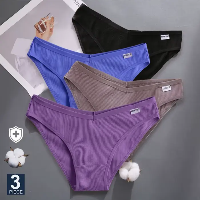 FINETOO - Sexy bavlnené nohavičky pre ženy
