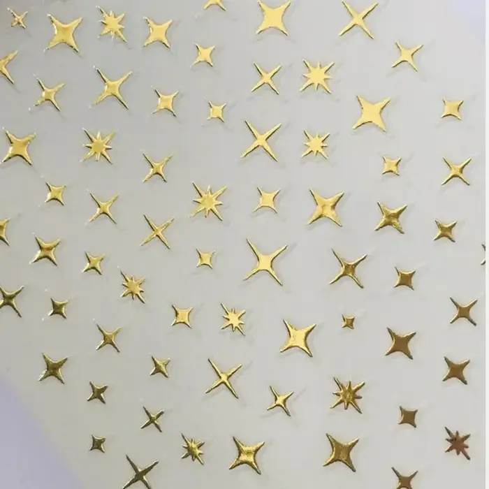 Autocollants 3D Laser argent/or Rose, Art de manucure et de pédicure, Art de décorer les ongles