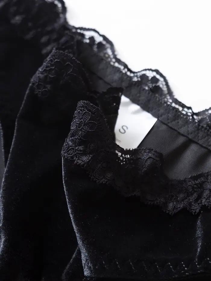 Ensemble soutien-gorge et culotte féminin gothique vintage en polyester et élasthanne avec finition pailletée pour femmes occasions spéciales