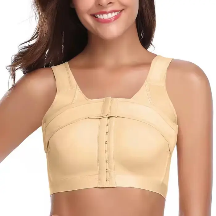 Push-up bra for daily wear seamless design front closure comfortable straps for women post-surgery recovery support