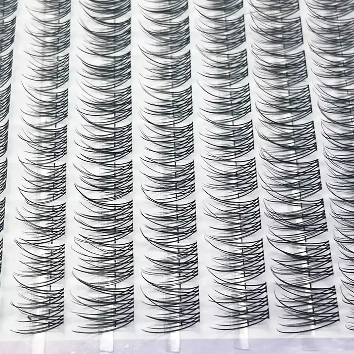 1/boîte 120 paquets vison faux cils naturel russe 3D laes individuel extension de cils cluster outil