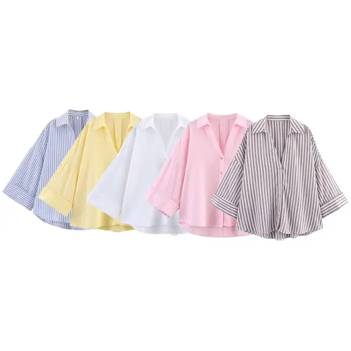 HXAO dámska košeľa oversized letná