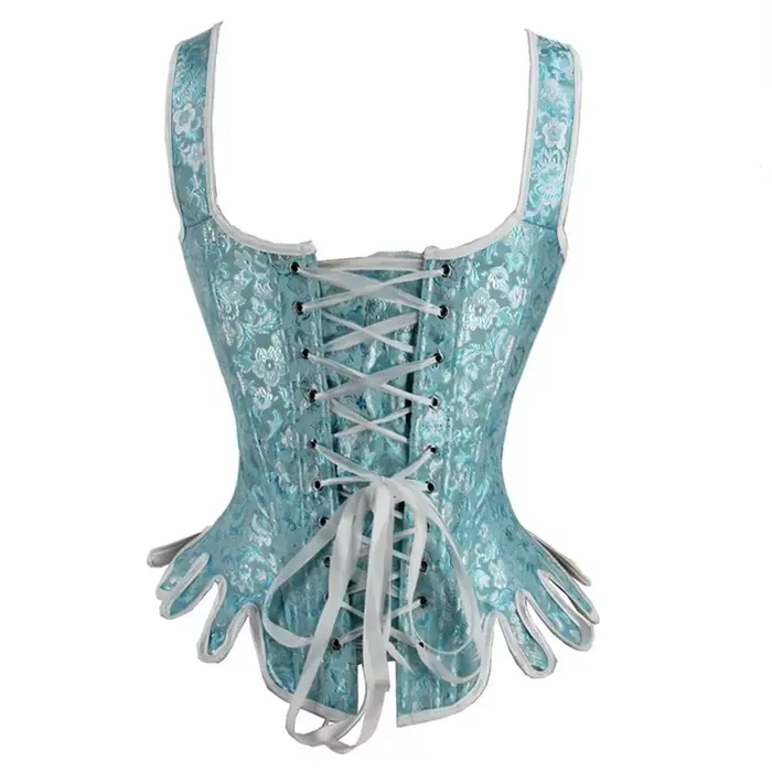 Bustier Vintage à Broderie pour Femmes Occasions Spéciales Steampunk Mode Élégante Corset Polyester