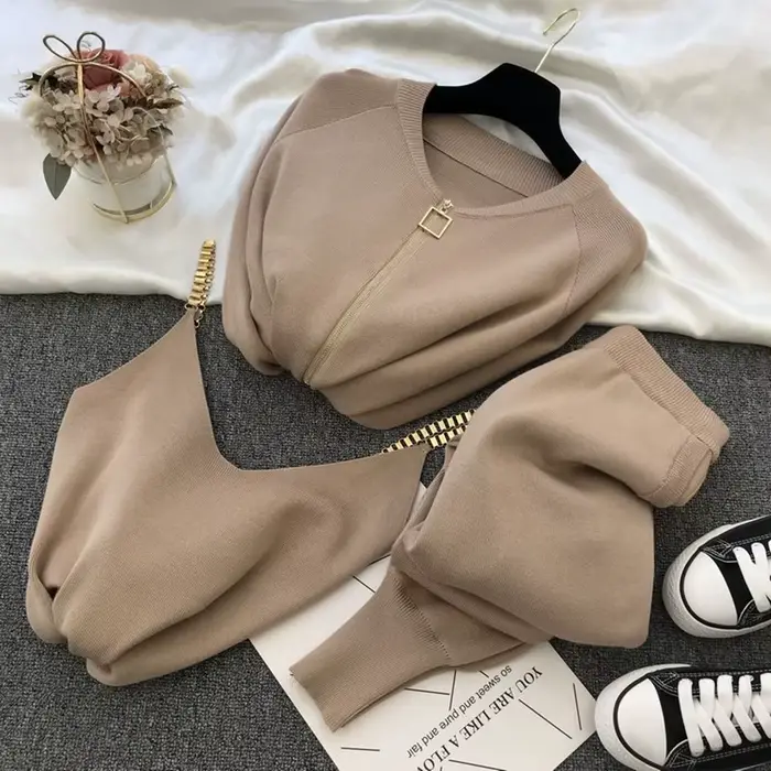 SMTHMA 2026 Nouvelle collection automne-hiver : Ensemble de vêtements pour femme, cardigan en tricot