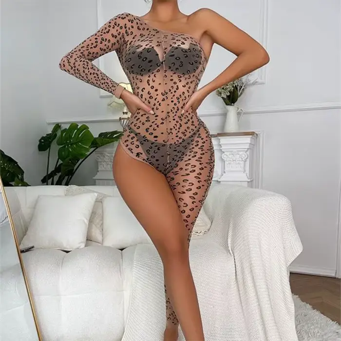 Rybárska sieť Sexy porno spodné prádlo ženy body Spodná bielizeň leopard sole noha body čipka priehľadný erotické spodné prádlo Kostýmy