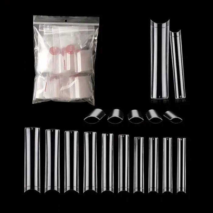 500 pièces XXL No C courbe ongles conseils pour ongles en acrylique, ensemble professionnel, droit c