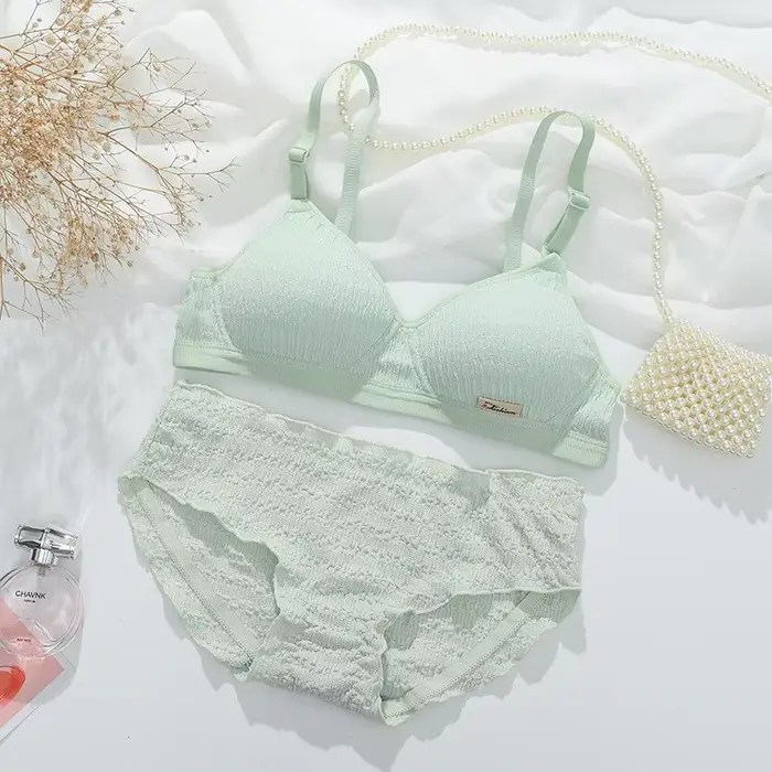 Dámske športové podprsenky Set spodná bielizeň Wireless Bralette High Sexy nízky pás nohavičky bezšvíkové žena sada spodná bielizeň intímny spánok