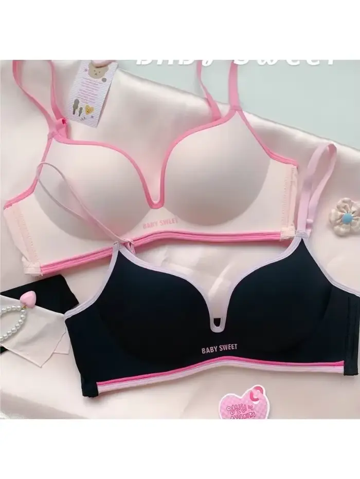 Bezšvová push up podprsenka pre malý hrudník Farebná dopamínová podprsenka Comfort Lift a nohavičky podprsenka a sexy vzhľad pre ženy