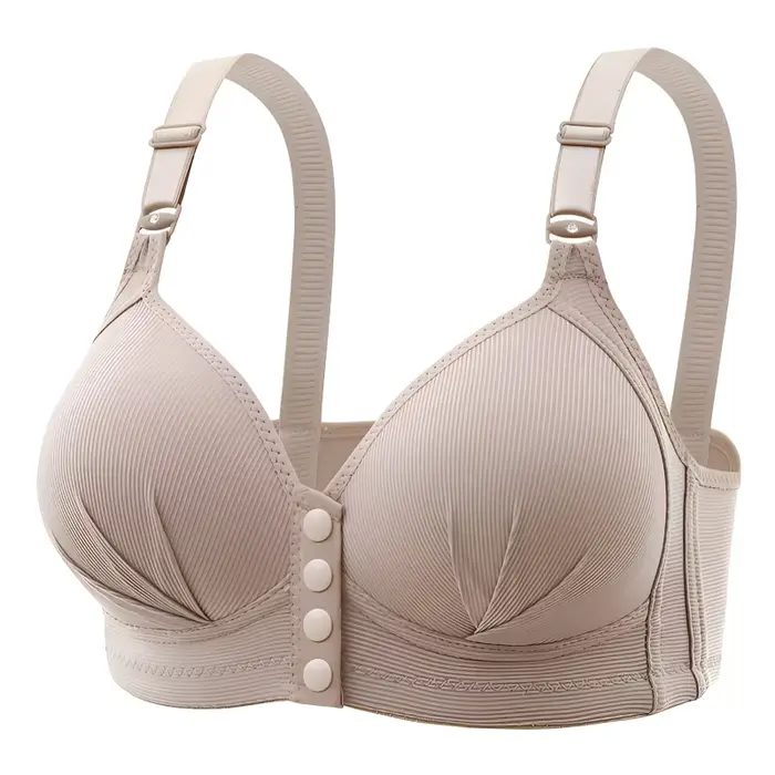 Nouveau soutien-gorge sexy push-up grande taille à boucle avant pour femme, bonnet fin réglable, res