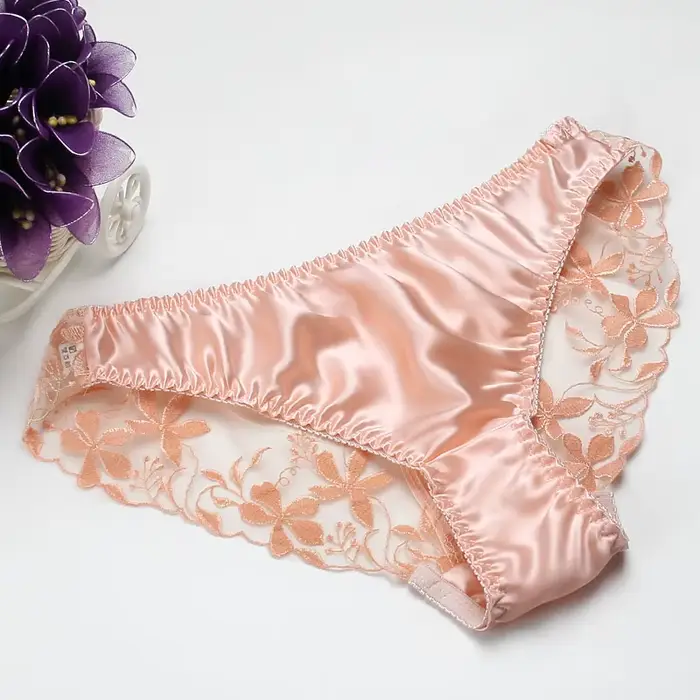 Pure injLingerie-Slip en dentelle pour femme, vêtements de scène physiologique, pas de document naturel, culotte à la mode, 003