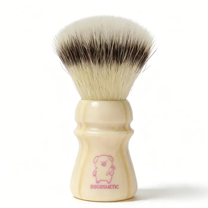 Dscosmetic Pink Piggy CN6 poils synthétiques avec manche en résine pour le rasage humide des hommes
