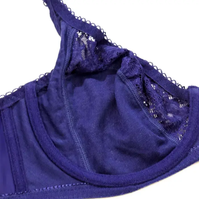 Soutien-gorge en dentelle florale Beauwear pour femmes, sans doublure, coupe CDE, bretelles ajustables, confort et élégance pour toutes les occasions