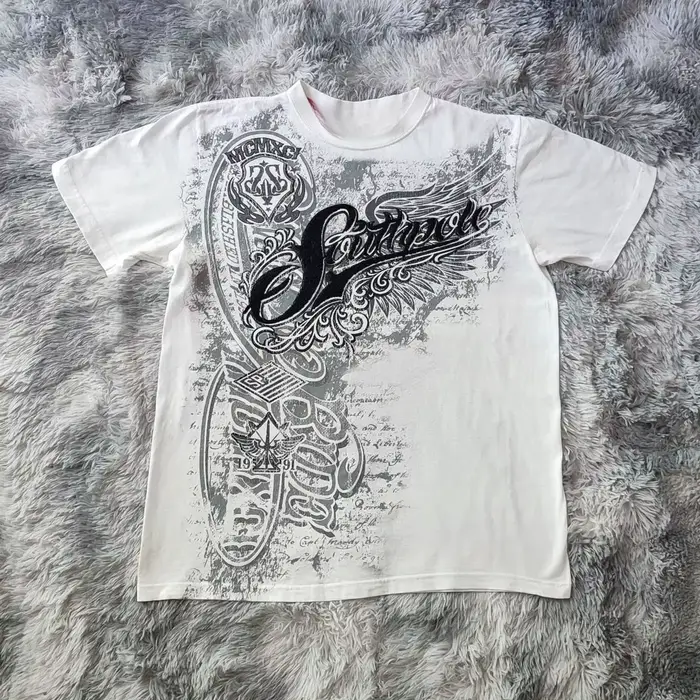 Hip Hop Tričko Streetwear pre ženy Vintage grafický Americký štýl móda Baggy voľné topy voľný čas Pár krátke rukávy