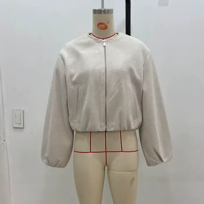 MUJER 2025 polaire Bomber vestes pour femmes doux fermeture éclair femme veste de sport à manches lo