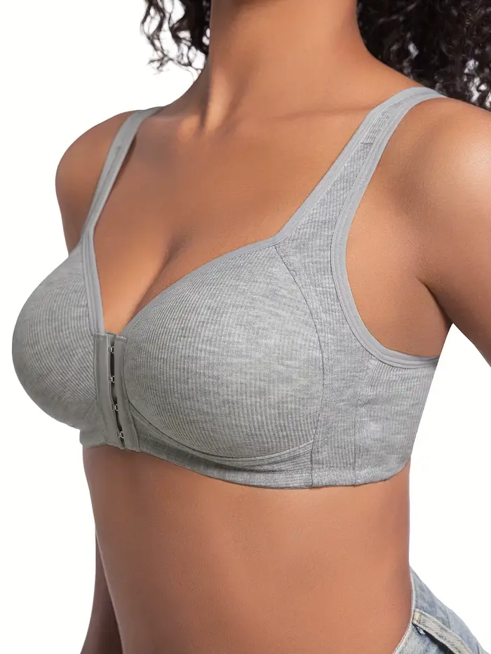 Dámske bezdrôtové podprsenka predné uzavretie pohár plný polyester nylon pohodlie elegancia každodenné príležitosti
