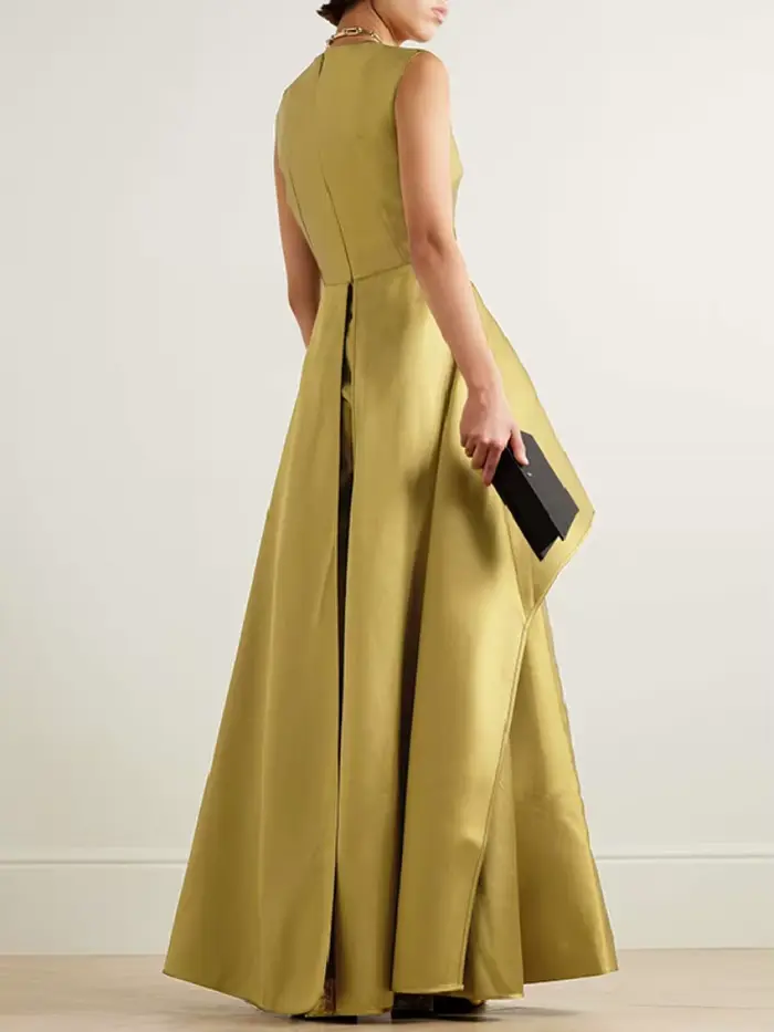 Missuoo 2025 nouvelle robe de soirée pour femmes combinaison col rond sans manches a-ligne pantalon 