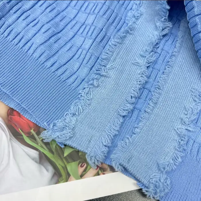 Novinka pre ženy pletené elegantné dlhé šaty s výstrihom do V jednoduché gombíkovanie rozparok pulóverové