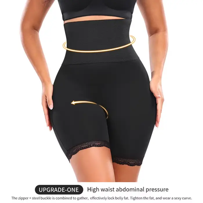 Nohavičky tressées mouniyadi avec volants pour femmes, sous-vêtement de contrôle, silhouette élégante pour toutes les occasions