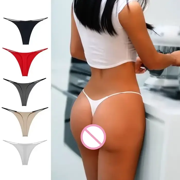 Tangas z bezšvíkového polyesteru a elastanu pre ženy, nízkopásový tangas UXST, spodná bielizeň sexy a pohodlný pre špeciálne príležitosti
