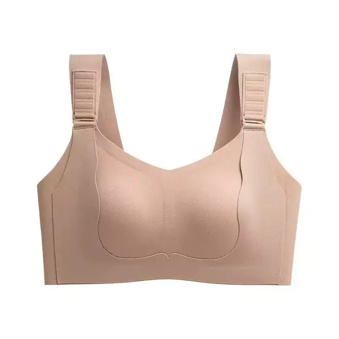 Soutien-gorge minimisateur à bonnets fins pour poitrine généreuse, bretelles réglables, contrôle des