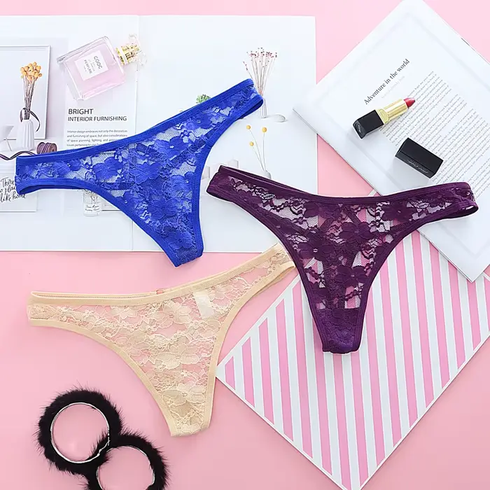 Nízke pasy čipky tangá pre ženy, sexy spodná bielizeň, tanga nohavičky, bezšvové spodné prádlo