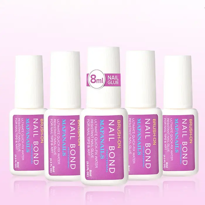 Colle à ongles à séchage rapide, 8ml, pour faux ongles, paillettes, acrylique, décoration de strass,
