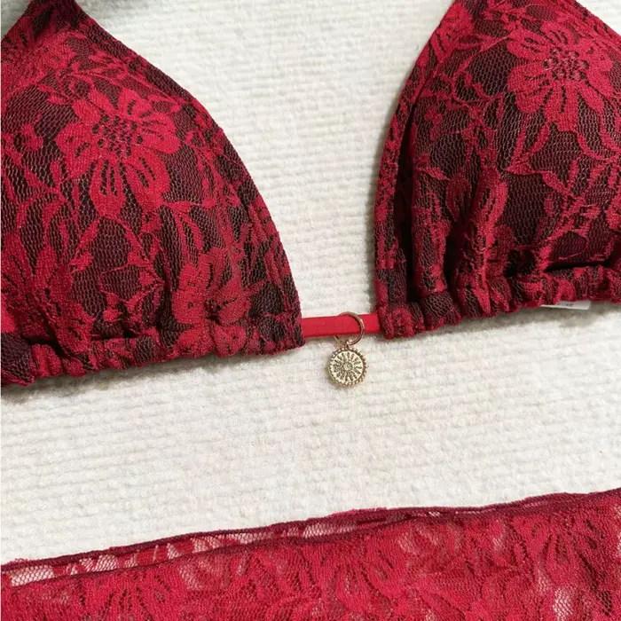 Dámske čipkové bikiny, dvojdielny set