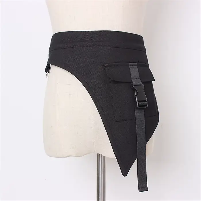 Corset multifonctionnel gothique punk hip hop style techwear en denim pour femmes mode streetwear occasions spéciales