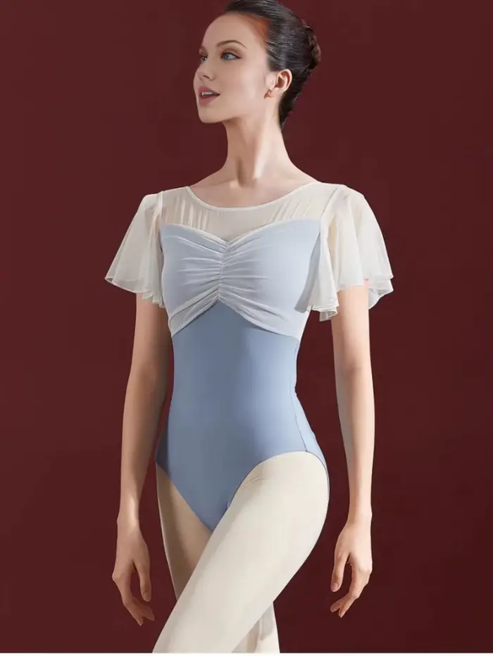 Ženy Sexy Čipka Body Romper Top Ballet Trikot Dospelý Plavky pre tanečné ženy Balerína Klasický oblek Trikot