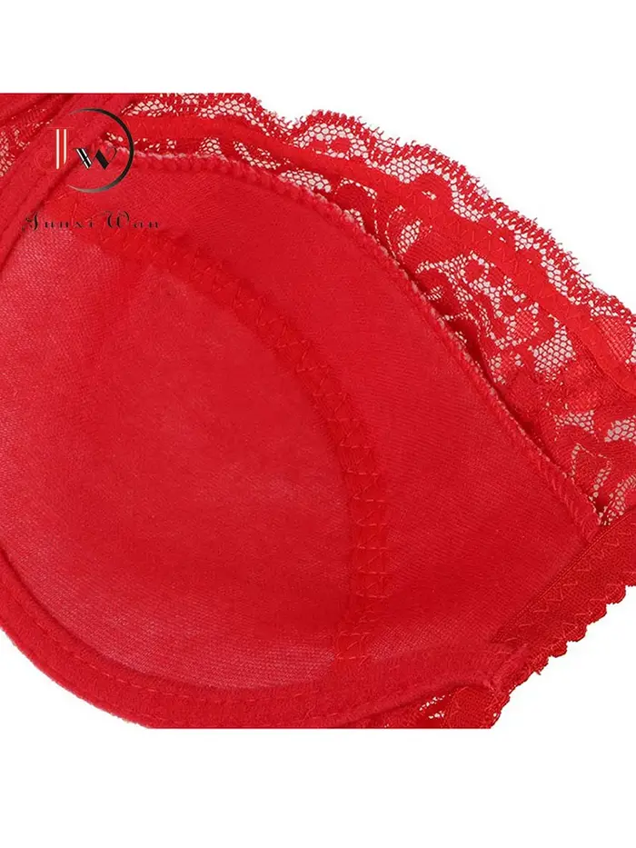 Sexy push-up podprsenka z polyesteru a čipky s kosticami pre ženy, ideálna pre večierky a špeciálne príležitosti