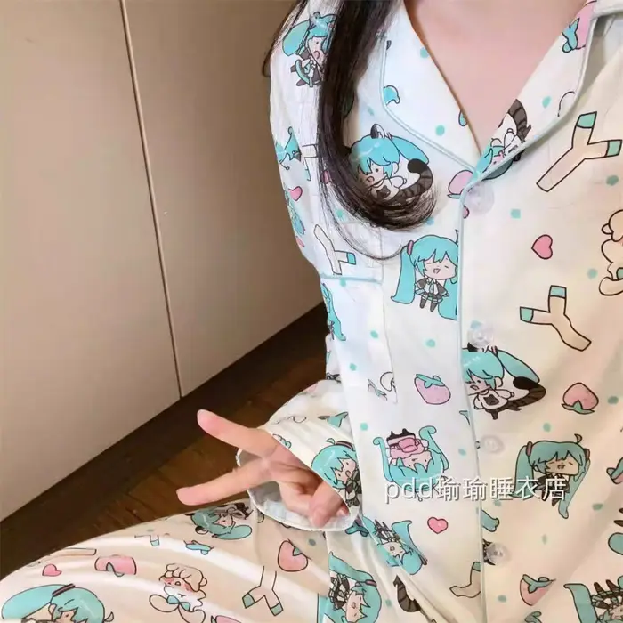 Dámske pyžamo Kawaii Hatsune Miku