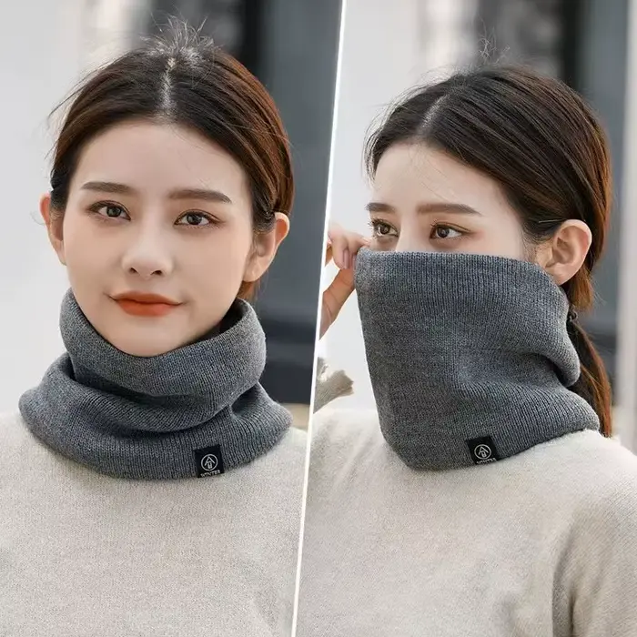 Pevný kašmírový snood šál pre mužov a ženy