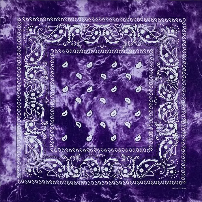 Nouveau Design cravate colorant cajou Paisley Hip Hop 100% coton carré Bandana écharpe unisexe bande
