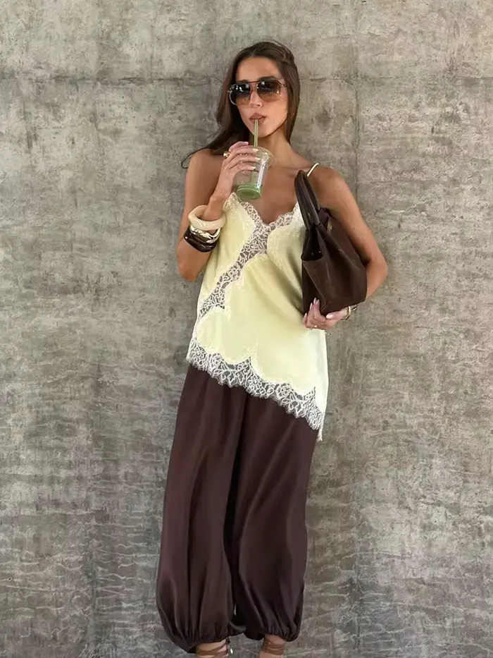 HH Dámske tielko Trendy Štýlové s Bodkami