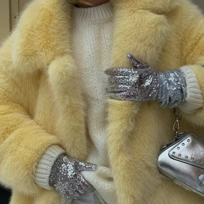 Dámska Neo Mint luxusná umelá kožušina, líška, rolák, jesenná zimná srsť, špeciálne príležitosti, elegancia a pohodlie