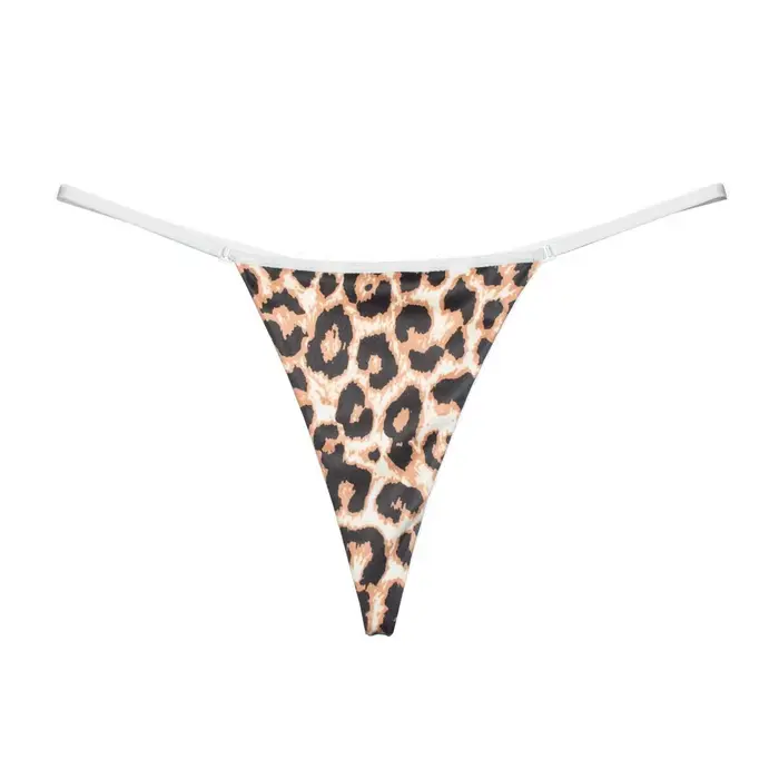 Lingerie Femme Coton Sans Coutures String Léopard Femme Culotte Sexy