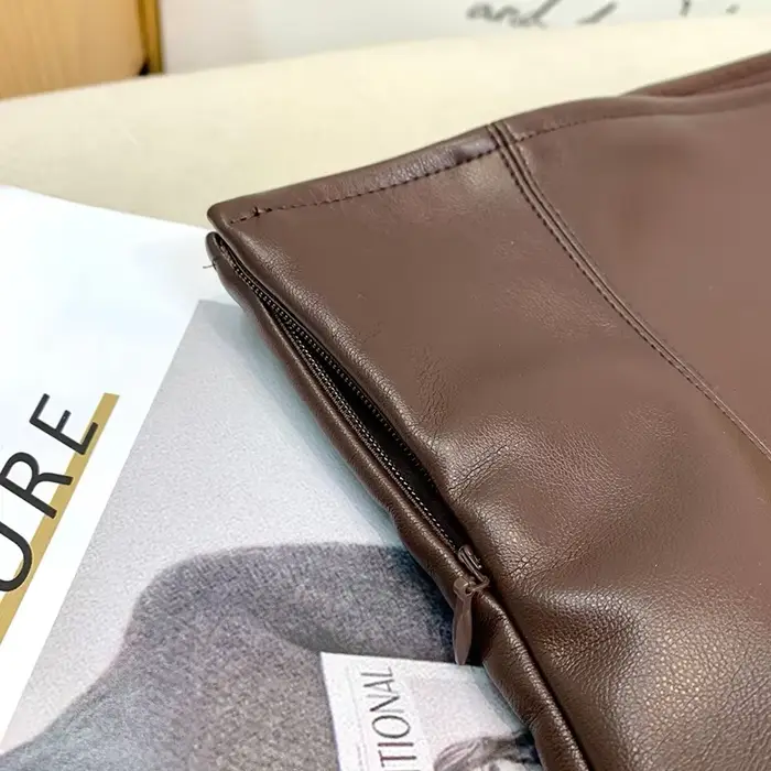 Dámske vintage sukne z umelej kože PU