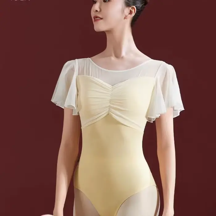 Ženy Sexy Čipka Body Romper Top Ballet Trikot Dospelý Plavky pre tanečné ženy Balerína Klasický oblek Trikot