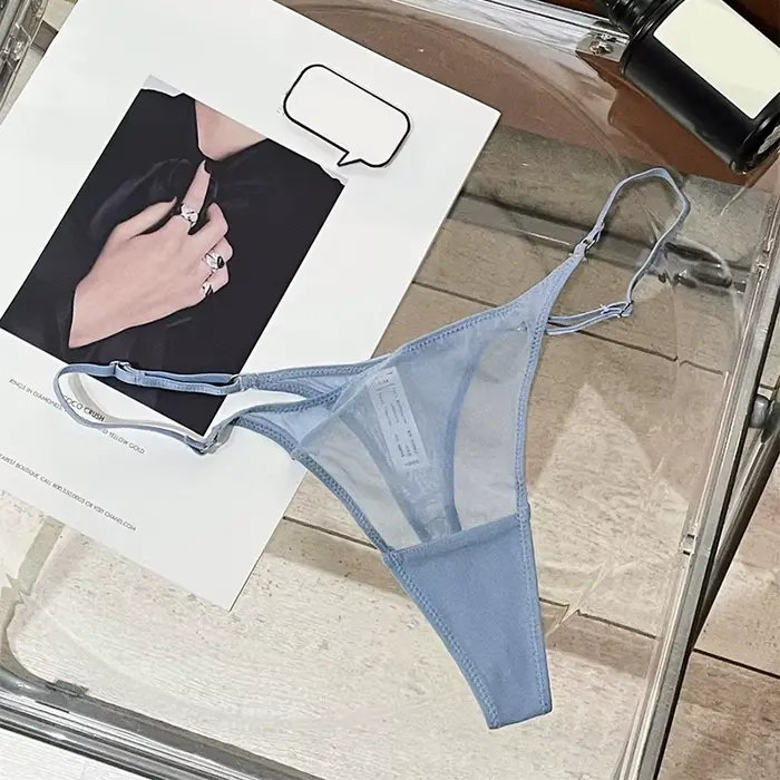 Dámske sexy sieťované tangáče Ultra-tenké spodné prádlo