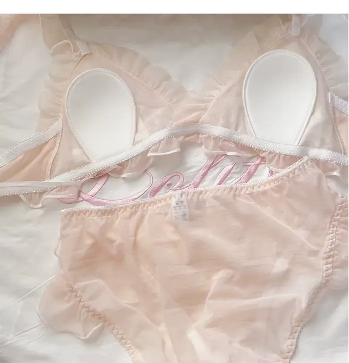 Soutien-gorge Triangle Style Lolita Mignon Dentelle pour Femmes Occasions Spéciales
